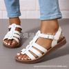 Comercio Exterior Zapatos de Mujer talla grande wish Amazon Verano Europa, América y Sudeste Asiático Suela Plana talla grande 43 Mujer Suela Gruesa Frescos