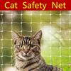 Rede anti-gatos e cães para varanda, rede de proteção para animais de estimação de nylon não perfurada, transparente, preta, de aço inoxidável