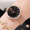 Relógio Feminino de Banda de Malha Moda Feminina Marca de Alta Qualidade Pulseira de Aço Relógio de Quartzo Amazon Hot Sale Novo