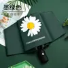 Ins G-Dragon Paraguas de Vinilo Paraguas Totalmente Automático para Hombres Mujeres Estudiantes GD Flor Pequeña Plegable Doble Uso Sol y Lluvia Paraguas de Sol
