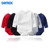 Ropa para bebé tipo fular pedo Primavera y Otoño Ropa interior Pijamas para hombre y mujer Hebilla de hombro Gorros triangulares Manga larga Ropa interior Ropa de una pieza