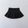 Saia Sexy de Cintura Baixa Estilo Pura Luxúria para Mulheres com Minissaia A-Line Plissada em Camadas com Babados Anti-Exposição