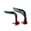 Piezas de modificación para motocicleta aleación de aluminio bocina protector de parabrisas cubierta protectora a prueba de viento scooter vehículo eléctrico accesorios universales