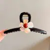Elegante Pinza para el Cabello con Lazo Estilo Nuevo 2026 para Mujer, Cabello Semirecogido, Pinza de Garra para la Parte Posterior de la Cabeza para Cabello Fino, Sensación de Alta Gama, Pinza de Tiburón