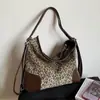 Bolsa Tote de Ombro Transversal para Mulheres com Estampa de Leopardo Transfronteiriça, Grande Capacidade, Nova Bolsa de Ombro Transversal Outono e Inverno 2026, Mochila Multifuncional