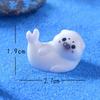 Miniaturas Fofas Realistas de Foca para Paisagismo de Aquário, Decorações DIY e Mini Enfeites de Mesa