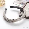 Faixa de Cabeça para Mulheres com Toque de Luxo, Faixa de Cabeça Trançada, Acessório de Cabelo da Moda, Faixa de Cabeça Elegante com Coroa Alta, Presilha de Cabelo Versátil para Lavar o Rosto