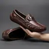 Mocasines para Hombre 2026 Nuevo Otoño/Invierno Forrados de Felpa Piel Suave Zapatos de Cuero Cálidos para Hombre Zapatos Casuales de Moda