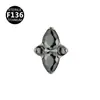Joias para piercing corporal de titânio ASTM F-136 direto da fábrica, prego labial, prego de orelha, prego de osso mole