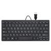 Teclado Externo Pequeno para Laptop Little Sun K-1000, Compacto, Leve, Portátil, USB com Fio, Teclado para Escritório