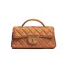 Bolsa Pequena Bordada Matelassê Bolsa Feminina 2025 Novo Estilo Bolsa Quadrada Pequena de Mão Bolsa Transversal de Ombro Pequena Estilosa Estilo Chanel com Corrente