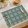 Manteles individuales estampados de lino transfronterizos, nuevos tapetes decorativos de estilo bohemio resistentes al calor, manteles individuales personalizados para restaurante