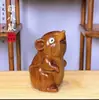 Manillar de Talla en Madera Huali Artesanías de Madera Adornos Pequeños Talla en Madera de los Doce Animales Pequeños Regalos