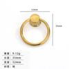 Jingmao Hardware Decoración para el Hogar Anillo Estilo Europeo Anillo de Elevación Negro Anillo para Cajón Anillo de Tirador de un Agujero Manija para Puerta de Gabinete
