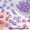 Venta al por mayor de cuentas de cristal con forma de copo de nieve de 10x12 mm con agujeros horizontales para pulseras y collares hechos a mano para DIY