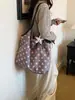 Bolso de lona a rayas casual y ligero estilo coreano, bolso tote con estampado de leopardo para mujer, bolso de mano versátil de gran capacidad, bolso de hombro, bolso de trabajo