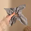 Pañuelo Cuadrado con Lunares Crema y Lazo, Goma para el Cabello para Mujer, Cuerda para el Cabello Versátil Estilo Bosque de Alta Gama, Banda de Goma Duradera, Diadema de Intestino Grueso