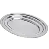 Travessa Oval Rasa 45cm Aço Inoxidável - Rojemac Profissional