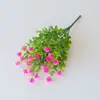 Flores Artificiales de Gran Venta Transfronteriza, Venta al por Mayor de Flores Artificiales de Plástico, Eucalipto Artificial, Camelia y Otras Flores de Plástico de Ingeniería