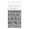Pegatinas para Uñas con Letras Mayúsculas en Inglés Planas Adhesivas 26 Letras Inglesas Pegatinas para Uñas DIY Decoraciones Dh571