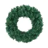 Explosiones transfronterizas Corona de Navidad 30CM decoración de corona para puerta principal para colgar en la puerta corona verde simulación decoraciones navideñas