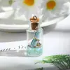Mini Botella de Vino Simulación Botella Flotante Paleta de Caramelo Taza de Fruta Tiburón Luminoso Agua Mineral Bolsa de Joyería DIY Colgante