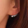 Ganchos para Orejas Minimalistas Estilo Coreano de Lujo Ligero, Oro Imitación, Gota de Agua con Diamantes Brillantes, Pendientes Nuevos Súper Versátiles para el Uso Diario, Venta al por Mayor