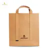 Bolsa de Ombro Tote em Papel Kraft Lavável Bolsa de Mão para Casal Bolsa de Mudança Retro Processamento Personalização