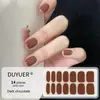 Adesivos para Manicure em Gel Sem Luz de 14 Dedos Popular na Temu Transfronteiriça Adesivos de Unha à Prova d'Água de Longa Duração