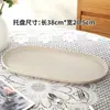 Plato Ovalado de PP para Sashimi, Rollos de Arroz, Bandeja para Servir, Postre Casero, Anticaída, Bocadillo de Banquete, Bandeja de Postre, Bandeja de Té, Mayoreo