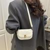 Bolso de Silla de Montar Nicho Estilo Coreano para Mujer 2025 Nuevo Combinación Total Retro Hombro Sobaco Texturizado Moderno Bandolera Bolso Cuadrado Pequeño