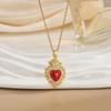 Colar Feminino Celebridade Cyber Amor Zircônia Nicho Moda Luxo Leve Novo Design Sense Pingente Elegante terno Colar de Aço Titânio