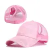 Gorra de Béisbol Transpirable para Mujer de Verano con Estampado para Cola de Caballo Malla Casual Versátil Sombrero para el Sol Visera de Verano Gorra con Visera