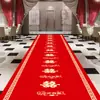 Tapete vermelho de casamento espesso não tecido descartável sala de estar quarto casamento vermelho tapete grande palavra feliz
