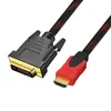 Cable HDMI a DVI Conversión Bidireccional Cable de Alta Definición 1080P Convertidor de Computadora Cable Adaptador DVI a HDMI