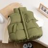 Chaleco de algodón de plumón para niños 2023, nuevo chaleco de otoño e invierno para niños y niñas, ropa exterior para bebés, chaleco de estilo occidental