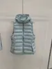 Chamarra de Plumas Pinghu 2026 Otoño/Invierno Nuevo Estilo 90% Plumón de Pato Blanco Chaleco de Plumas Acanalado Corto con Capucha Ajuste Delgado