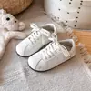 Sapatos infantis Forrest Gump de sola macia, novo modelo de outono, sapatos esportivos casuais antiderrapantes de sola macia para meninas de 3-6-12 anos, estilo coreano, versátil