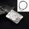Plata 999 Hueca Sutra del Corazón de Prajna Paramita Hebilla de Seguridad Colgante para Hombre Collar Joyería para Mujer Colgante Vintage Regalo