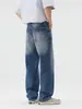 Ropa para Hombre Fengshe / 2026 Primavera y Otoño Nuevo Estilo High Street Americano Pantalones Rectos Holgados para Hombre Jeans Vintage Pantalones Largos