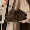 Bolso de nicho 2026, elegante y exquisito bolso de hombro de gamuza para ir al trabajo, bolso de axila retro de otoño, nuevo estilo coreano