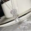 Versa Diana Colgante de Perla de Agua Dulce Natural Imitación Cadena para Clavícula de Collar de Perlas Redondas de Alto Brillo Pequeño Mori para Mujer