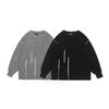 Catálogo Invierno Nueva Moda Japonesa Nicho Diseño Línea Ming Borla Casual Suéter Unisex para Hombres y Mujeres