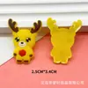 Serie de Navidad linda de dibujos animados muñeco de nieve PVC pegamento flexible parche accesorios diy carcasa de teléfono móvil pasador cuerda para el pelo hebilla de zapato accesorios para el cabello