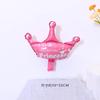 Globo de aluminio con forma de corona para cumpleaños, sorpresa, fiesta de dibujos animados, diseño infantil, decoración creativa con escena romántica