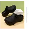 Novedad Verano 2025 Nube Zuecos para Mujer, Zapatos de Playa para Exteriores, Pantuflas Antideslizantes de Punta Cerrada, Sandalias de Suela Gruesa que Aumentan la Altura