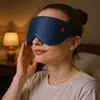 Mascarilla para Ojos Calentadora de Grafeno Transfronteriza, Bloqueo de Luz para Dormir, Mascarilla para Ojos Removible Inalámbrica de Compresa Caliente, Carga USB Control de Temperatura Temporizador