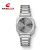Nuevo Reloj de Pulsera de Cuarzo Estilo de Negocios para Hombres y Mujeres con Marcadores de Barra, Correa de Acero Inoxidable Resistente al Agua 30m, Reloj Transfronterizo