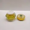 Punto dorado morado rojo acrílico 10g15g Botella de crema para ojos Diamond Botella de crema para dama Botella para rellenar botella de plástico para aceite de uñas