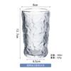 Padrão Glaciar Vidro Em Relevo Fosco Copo de Água de Rocha Ins Copo para Bebida Fria Suco Atacado Grande Capacidade Estilo Ins